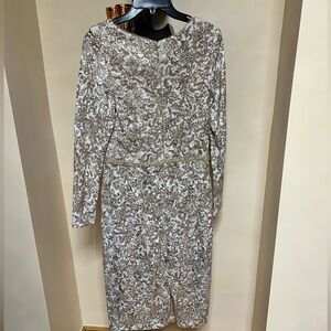 Xscape Gold Embellished Dress size 12